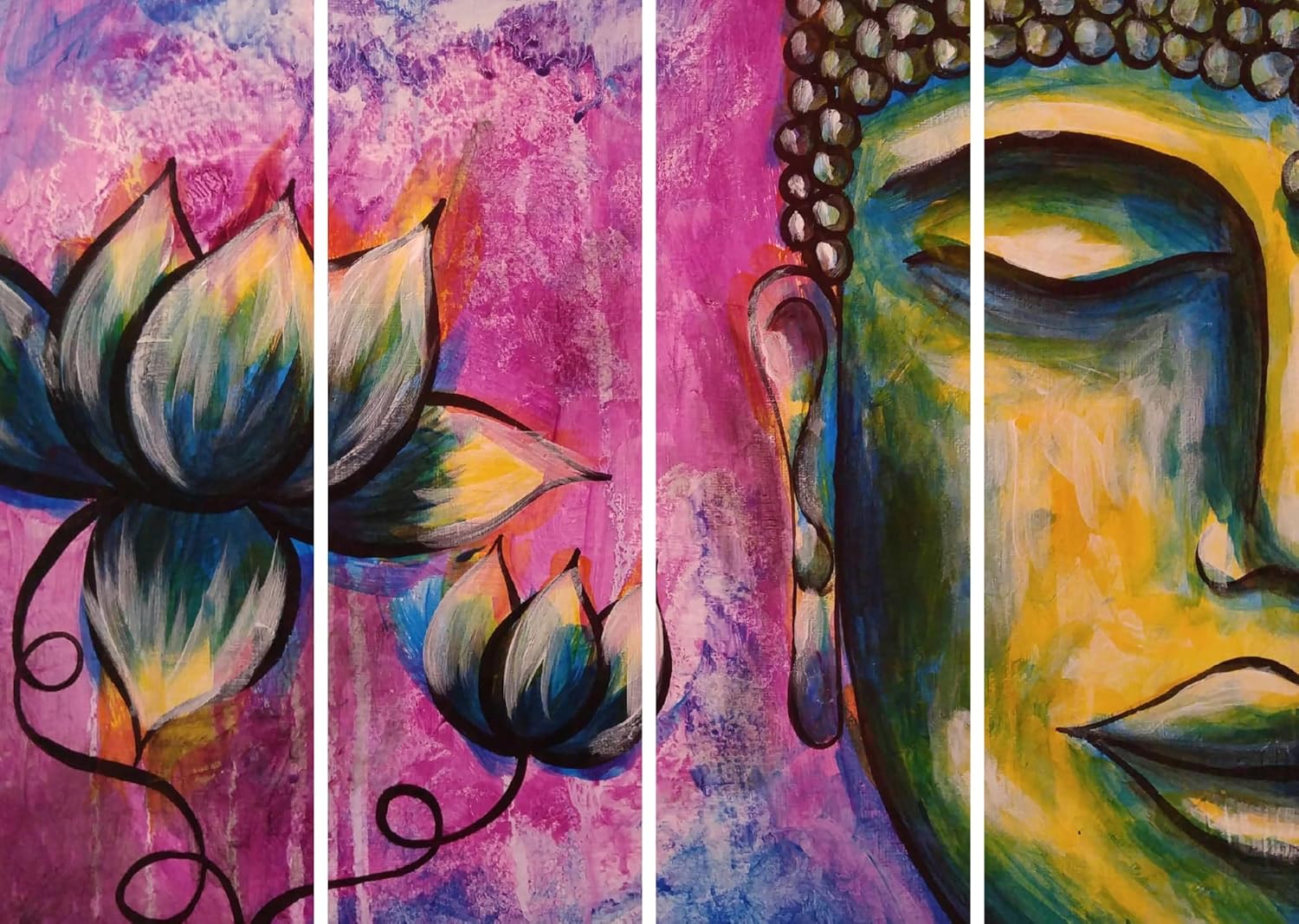 inep-b0cghz1tc8-stylish-display-of-buddha-bar-4-panel-framed-wall-art-on-a-living-room-wall.jpg